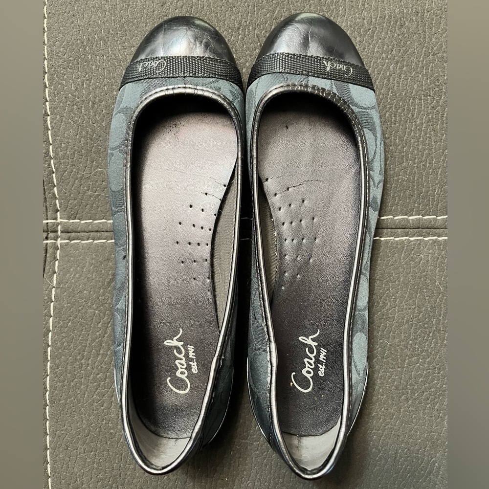 Coach flats/ballerina style.